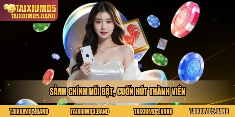 Sảnh chính nổi bật, cuốn hút thành viên